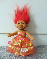 Vintage 9" Troll Doll Red Hair