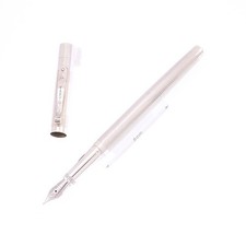 Yard-O-Led Fountain Pen Burley Viceroy sterling silver Nib F 18K Writing Tool