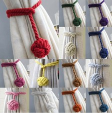 2Pcs Pair of Rope Ball Curtain