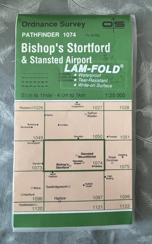 Coated pathfinder map 1074 - map,
