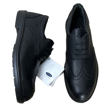 Lavoro Safety Shoes Black Men's Size UK 10 EU 44 Metal Toe Oxford Brogues Work .