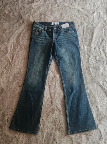 New dark blue wash hollister - new,