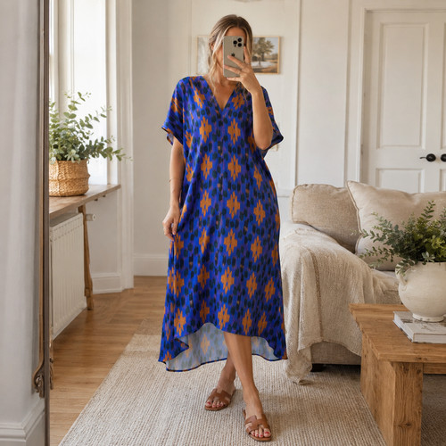 Zara womens blue orange - womens,
