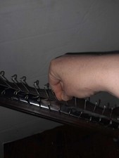 VINTAGE WOODEN & METAL TIE