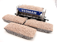 Precision OO Gauge HORNBY PGA OPEN HOPPER 4 X LIMESTONE LOADS TARMAC ARC YEOMAN