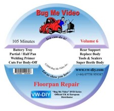 Replace VW Beetle Floorpan Repair New Bodywork DVD Pan Bug Me Video