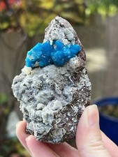 Cavansite Flower on Heulandite
