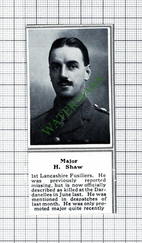 Major shaw 1st lancashire - shaw,