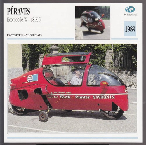 1989 peraves ecomobile k - 1989,