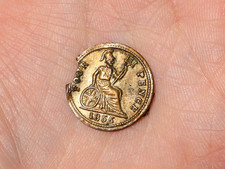 1855 Model Toy Victorian 4d Four Pence Coin MINT ERROR  #M129