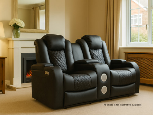 Black electric recliner - electric,