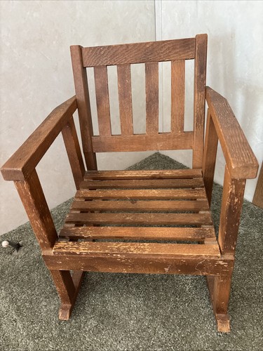Vintage inch wooden oak - inch,