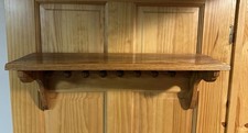 Wooden Wall Shelf With Coat