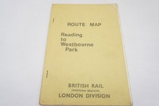 c1970s Railway Route Map Track Diagrams Reading to Westbourne Park British Rail