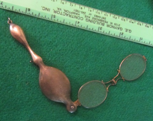 Antique folding lorgnette - folding,