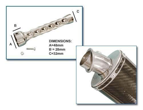 Inch exhaust baffle for - 8,