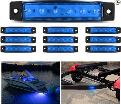 10pcs 6 led - 6, blue