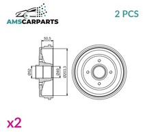 Brake drum pair set - brake,