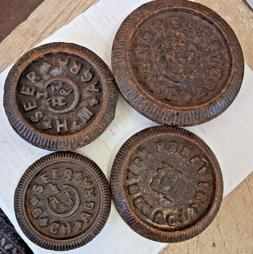 Antique indian solid iron - 4, x