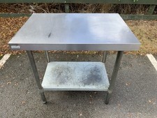 Stainless Steel Table 900mm x 600mm Commercial Catering Work Prep Kitchen Bench