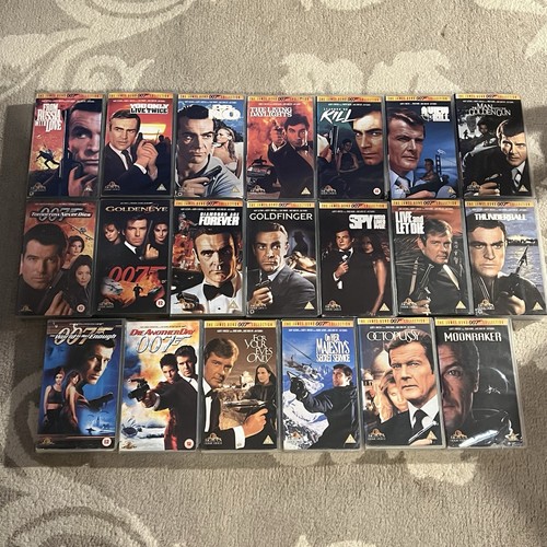 James bond vhs collection - vhs,
