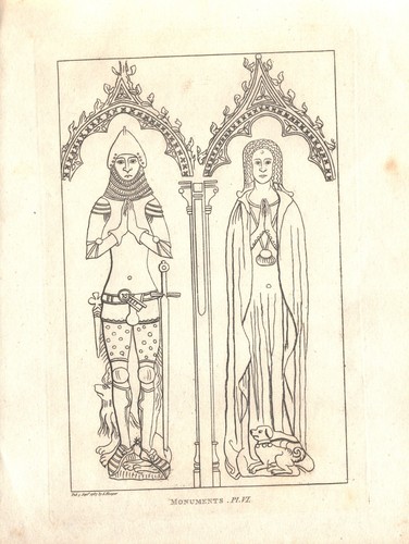 Brass church memorials drawn