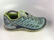 Salomon Synapse Blue/ Green Trail Women's Trail Hiking Shoe Sz 8.5 US