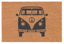 VW Camper Van Non-Slip Coir Door Mat 40 x 60cm