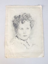 Vintage 1952 Pencil Sketch