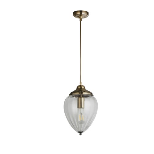 Pendant light antique brass - pendant,