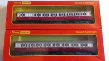 VINTAGE TRI-ANG HORNBY R.427/R.428 OO GAUGE - 2 CALEDONIAN COMPOSITE COACHES