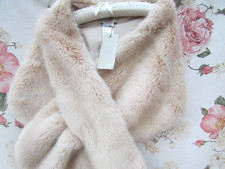 BNWT Neutral Blush Pink Fur