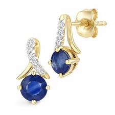 9ct Gold Blue Sapphire and