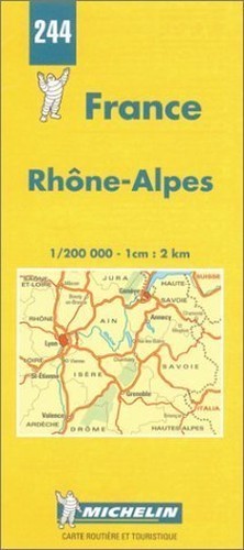 Michelin map 244 rhone alpes - 244, rhone,