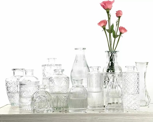Glass bud vase - glass, of