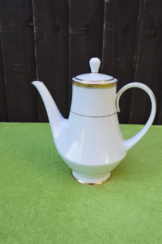 Noritake white coffee pot 6124 - noritake,