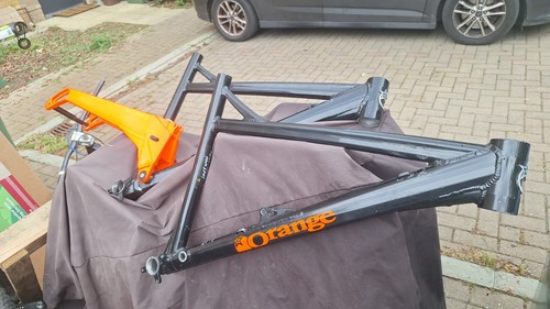 Orange segment bike frame - frame, x2