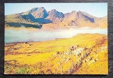 Vintage Postcard Unused The Misty Isle of Skye from above Torrin Scotland