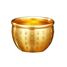 Chinese Brass Cylinder Floral