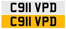 C911 VPD Private Registration 911 PORSCHE VPD VD CHERISHED CUSTOM PLATE