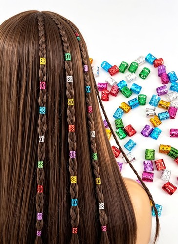 100pcs hair braid rings - 100pcs,
