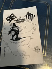 HMS EAGLE - ROYAL NAVY AIRCRAFT CARRIER USA TOUR   Free postage