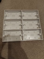 Schneider GET Exclusive 2 Gang 25mm Pattress. Pack of 6.