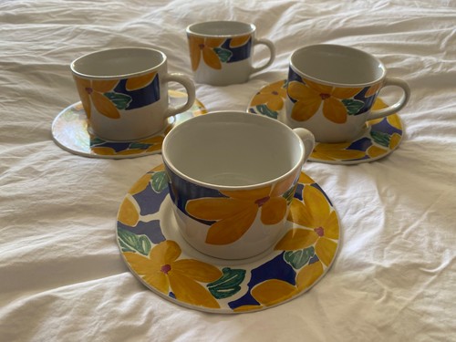 Vintage ray ware tea cup - tea,