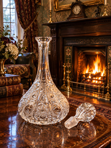 Vintage glass ships - glass,