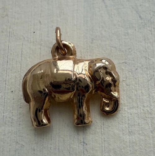 9ct vintage elephant - , charm