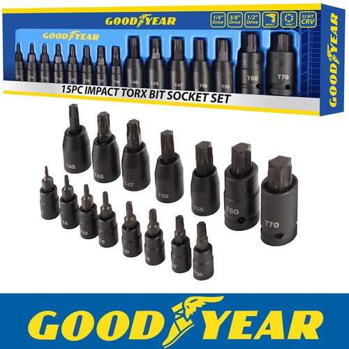 Goodyear 15pc impact torx bit - impact,