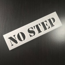 No Step Stencil Military