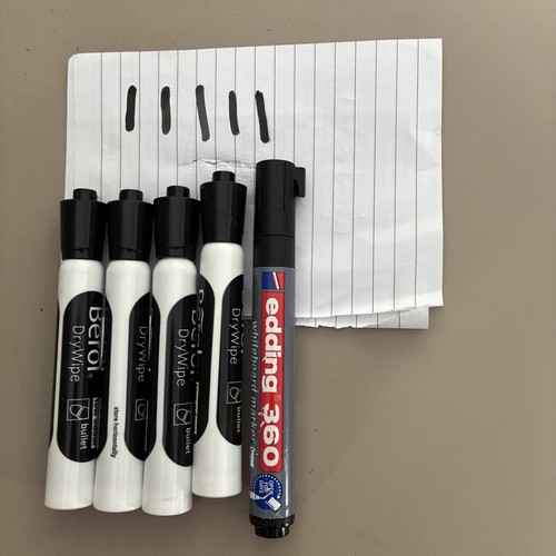 Dry wipe whiteboard marker - 5,