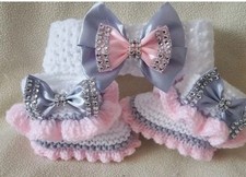 Hand knitted Romany Bling baby
